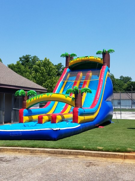 double the fun twin water slide